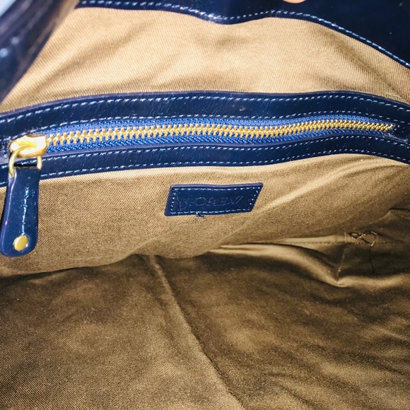 J. Crew quilted leather hobo in Navy Blue - Picture 7 of 10